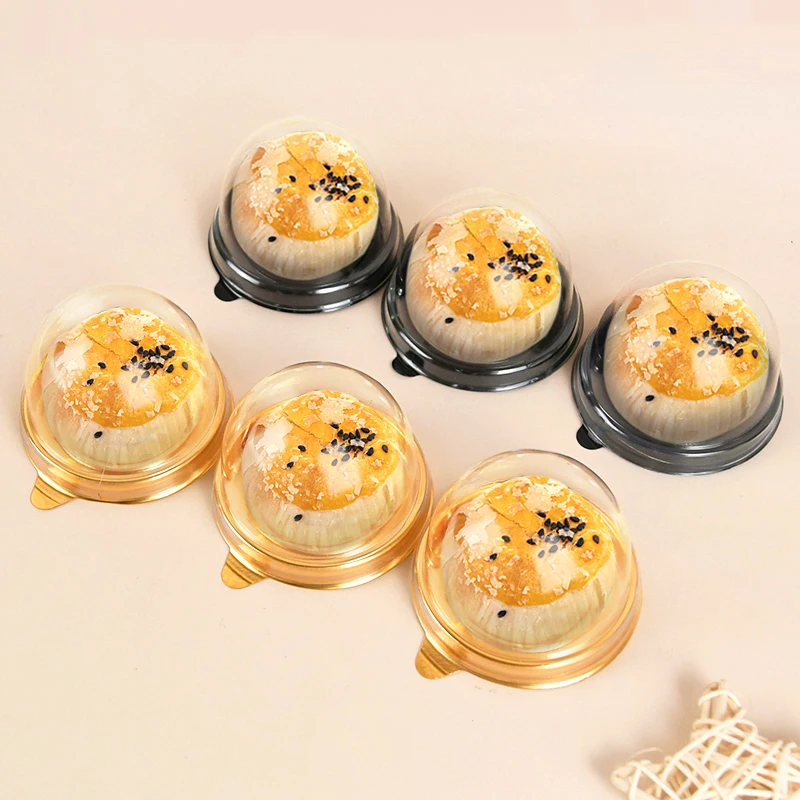 10/30/50 Stück Mini-Cupcake-Boxen aus durchsichtigem Kunststoff, Muffin-Kuppel-Muffin-Behälter-Box für Hochzeit, Geburtstag, Dessert, Backen, Dekorationen – Detail 7