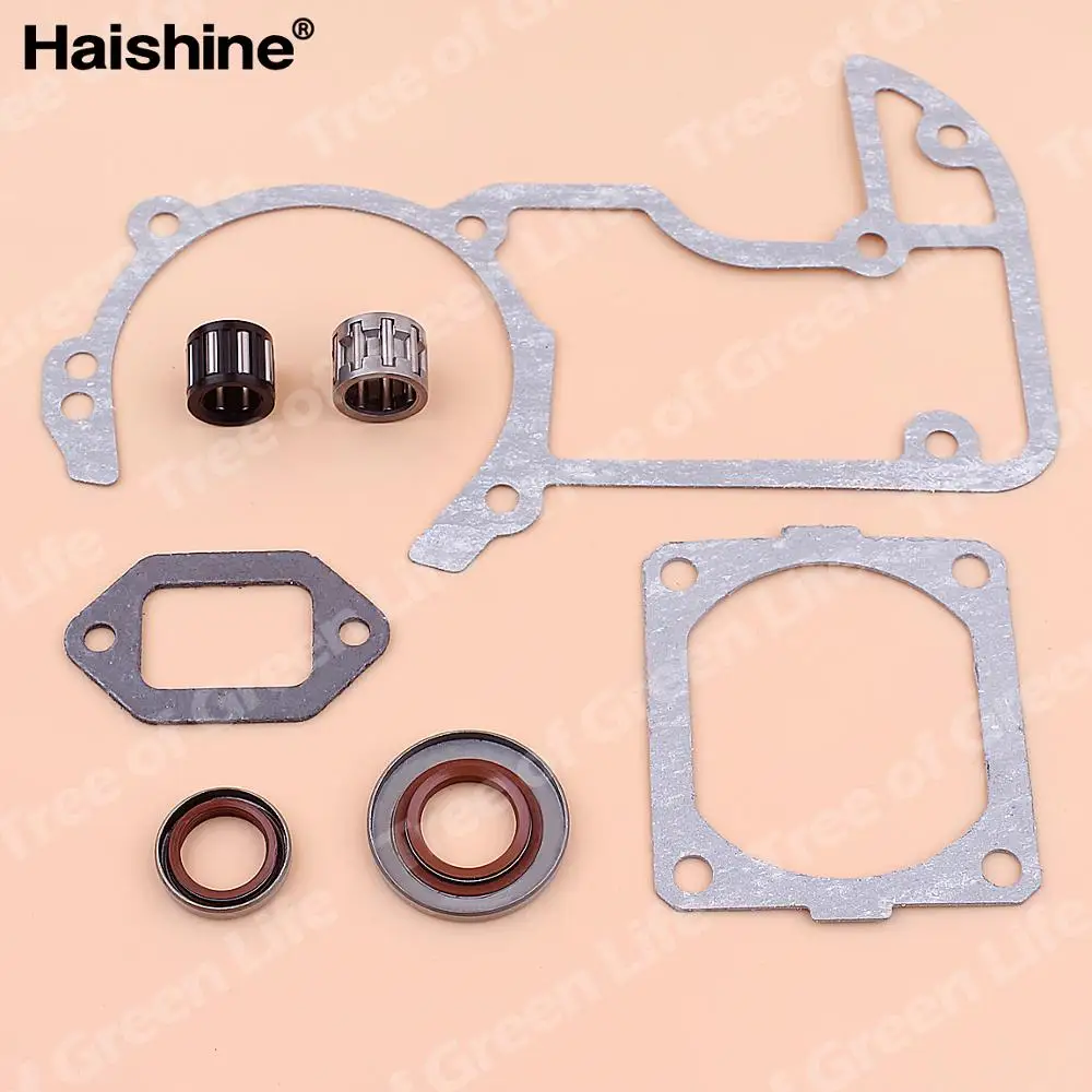 

Crankcase Cylinder Muffler Gasket Set For Stihl MS660 MS650 066 Oil Seal Clutch Piston Needle Bearing Chainsaw