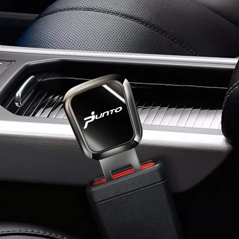 For Fiat Punto Car Seat Belt Clip Extender Safety Seatbelt Lock Buckle Plug Thick Insert Socket Extender Safety Buckle