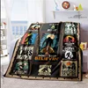 Bigfoot Savage Blanket Cool Graffiti Gorilla Blanket Camping Sofa Bed Blanket Lightweight Soft Flannel Bedspread Warming Cover 1