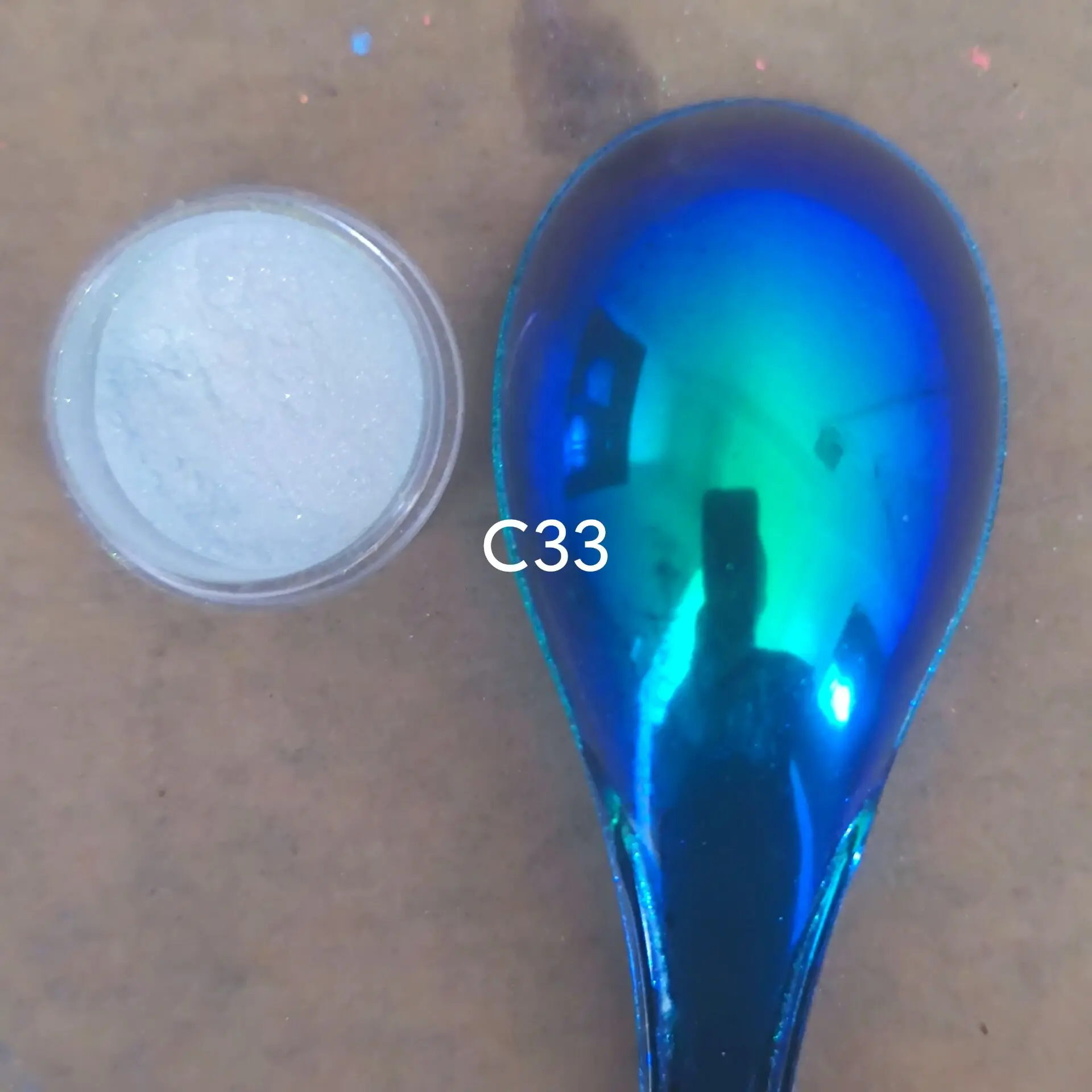 White Color shifting mica powders