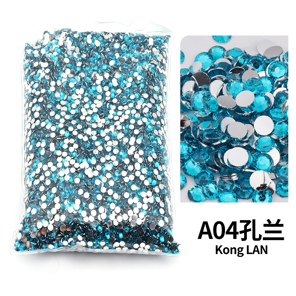 Premium Bulk Resin Rhinestones - Non Hot Fix, Flat Back Crystals