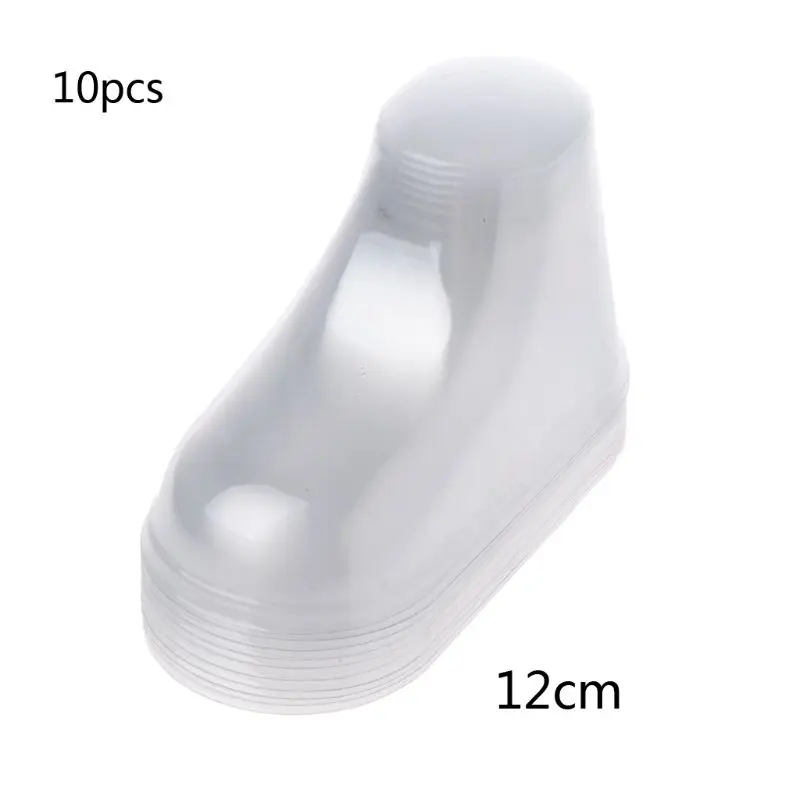 10Pcs Clear Plastic Baby Feet Display Toddler Booties Socks Shoes Supports Shaper Stand Holder Showcase for Store Home