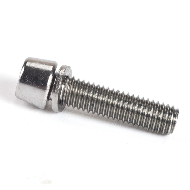 New 10Pcs M6x20mm Bicycles Stem Screw Tapered Head Bolts Screws with Washers