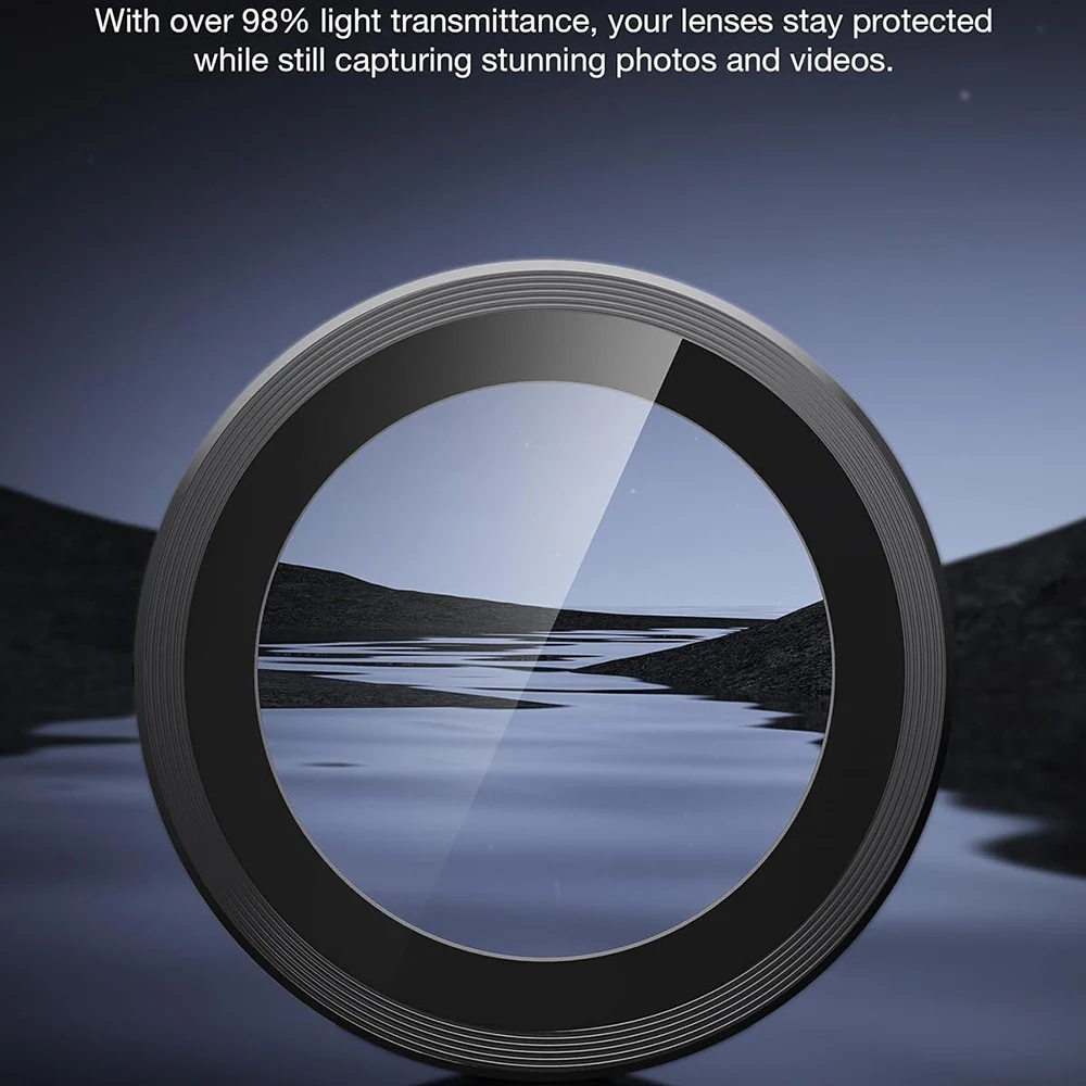 Premium Tempered Glass Camera Lens Protector Cover