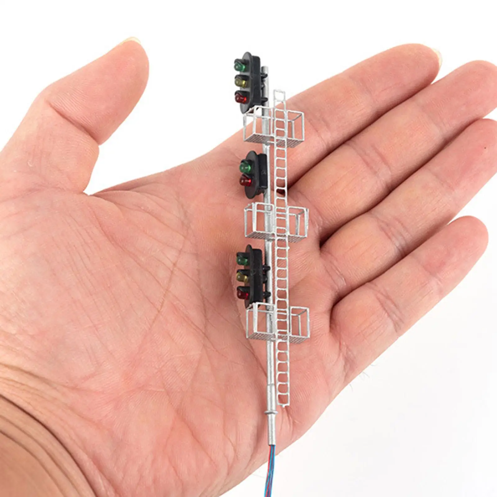 187 Model Train Traffic Light Crosswalk Signal Lights Road Sign 3V/12V