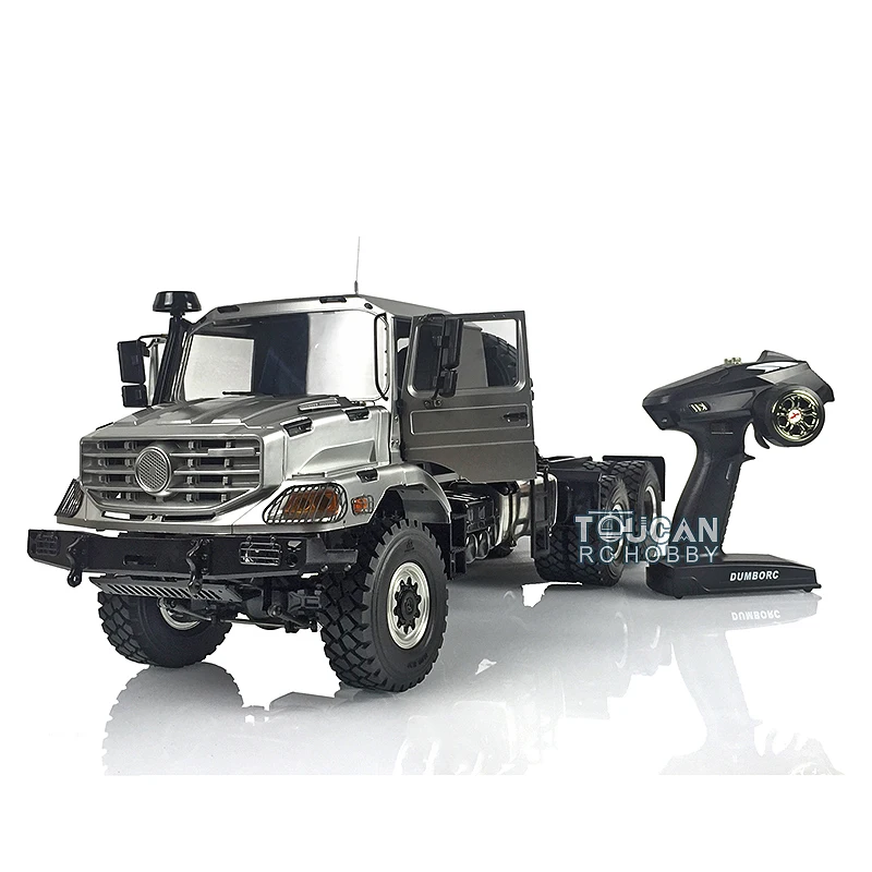 JDM 157 1/14 Metal 6*6 RC Off-road Truck Model W/ Differential Axle Remote Control Climbing Trailer Adults Toys TH17202-SMT8 2