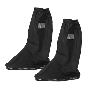 1Pair Waterproof Rain Boot Covers Thickened PVC High Tube Shoe Rain Covers for Women Reusable Outdoor Protective Rainproof 3