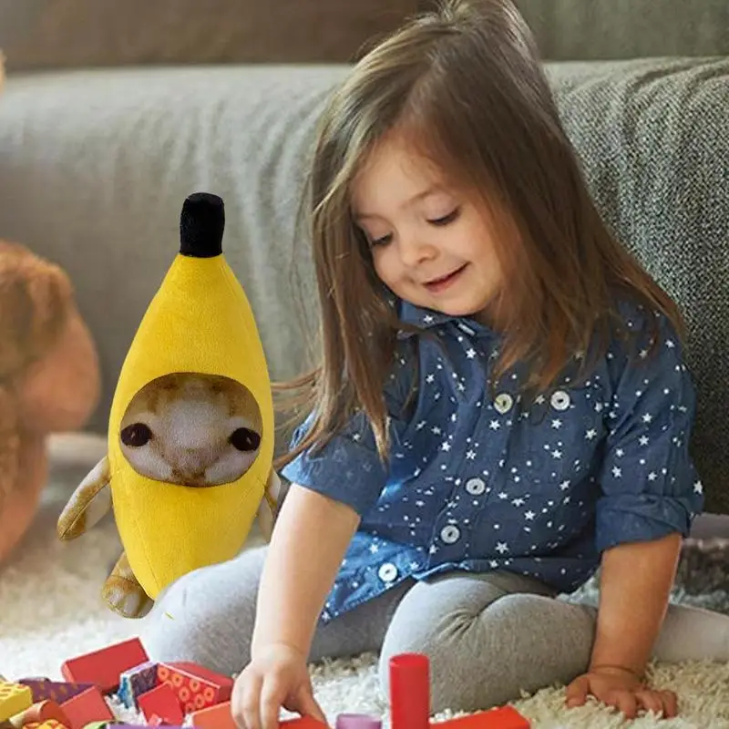 Banana Cat Plush Toy Stuffed Animal Doll Pendant Keyring for Boys Girls Children Birthday Gifts plush toy,plush doll,plush keychain,key chain