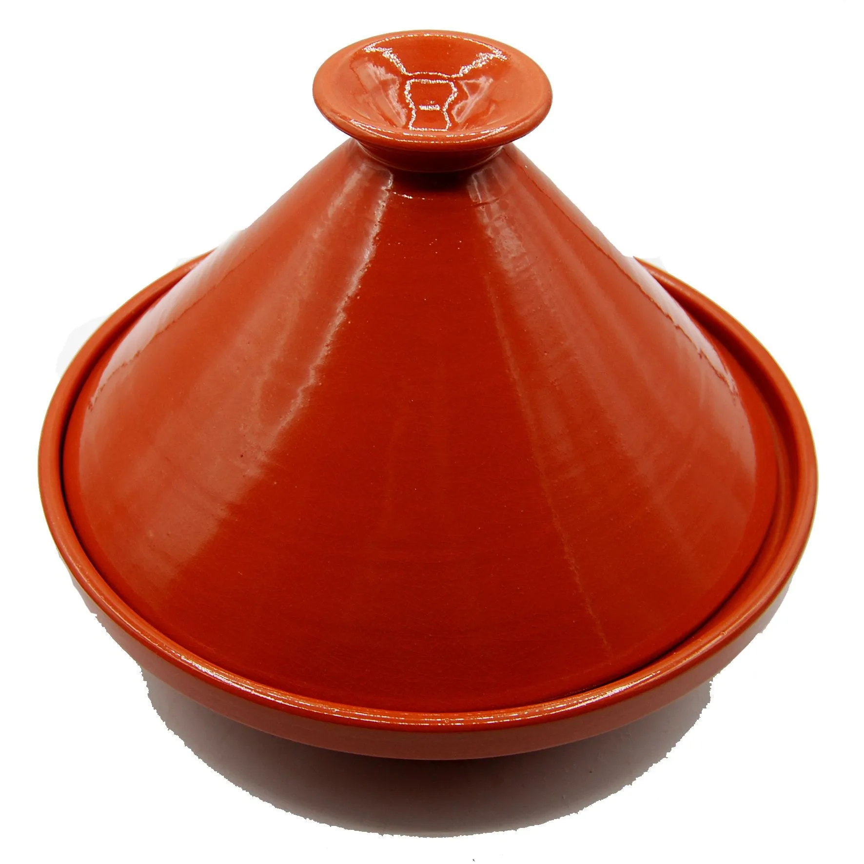 Tajine pot Terracotta plate ethnic Moroccan Tunisian L 27cm 3010201104