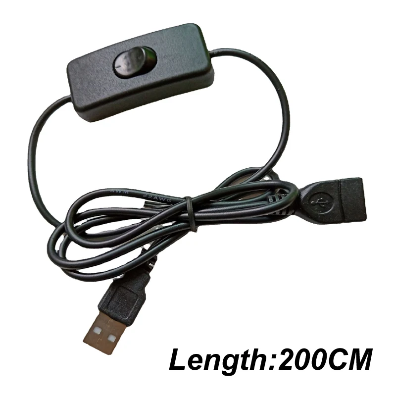 28CM/1M/2M USB 연장 케이블/Crod(켜기/끄기 스위치 포함) LED 스트립, USB 장치용 날짜 전송 및 전원 공급 장치 지원