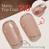 AWStorG 15ml Super Matte Top Coat 2.0 Soak Off Semi-Permanent  Non-stick Powder Nail Polish Base Top Coat Nail Art Decorations 2