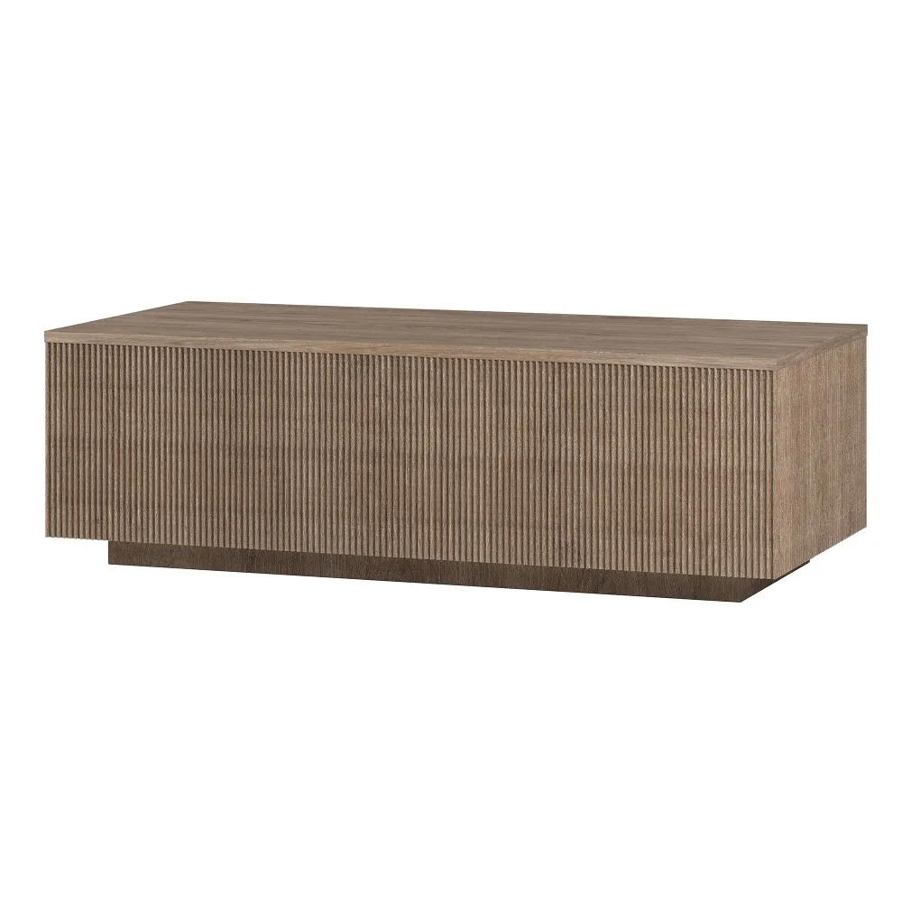 48" Wide Rectangular Coffee Table, Antiqued Gray Oak 4
