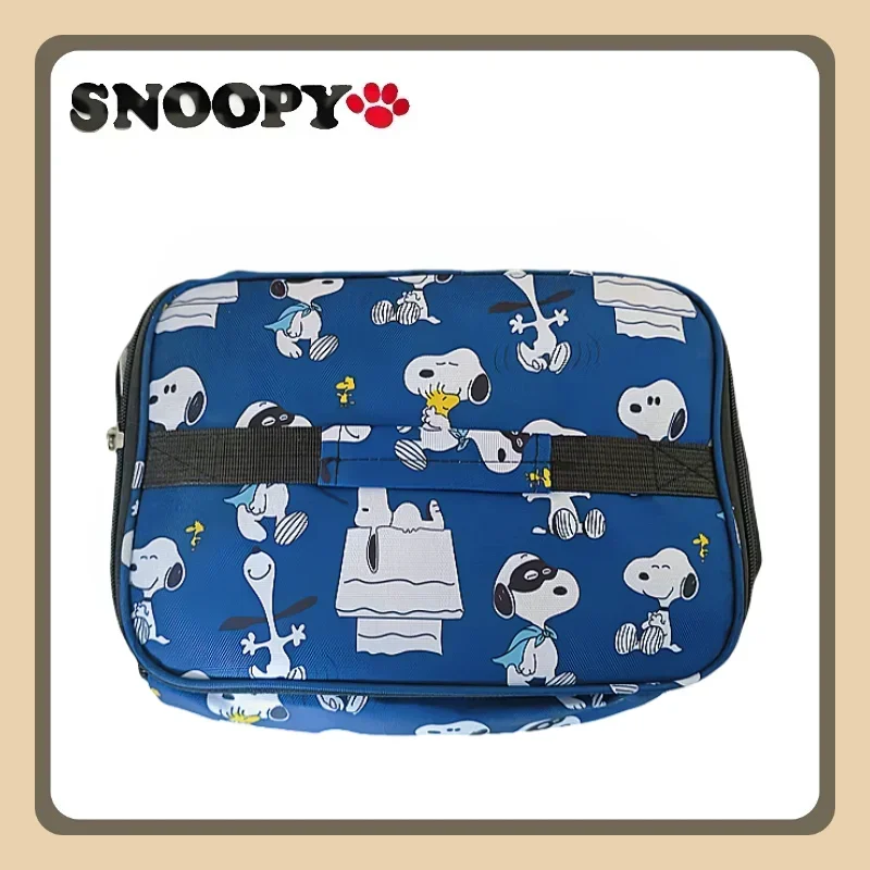 Snoopy Insulated Lunch Bag Oxford Cloth Portable Food Tote Student Crossbody