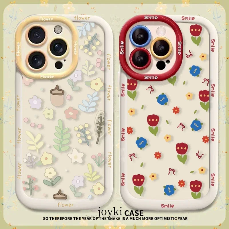 Flower Bow Y2K Red Cherry Design Phone Case Cover
