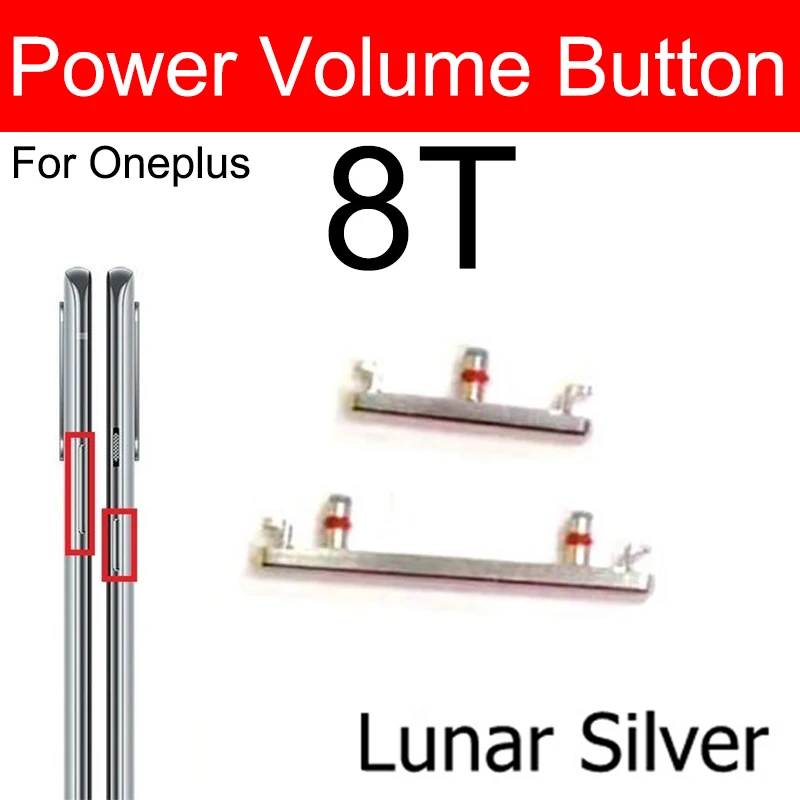 Set De 2 Nappes Internes Pour Boutons OnePlus 8T - Power ON/OFF Et Volume