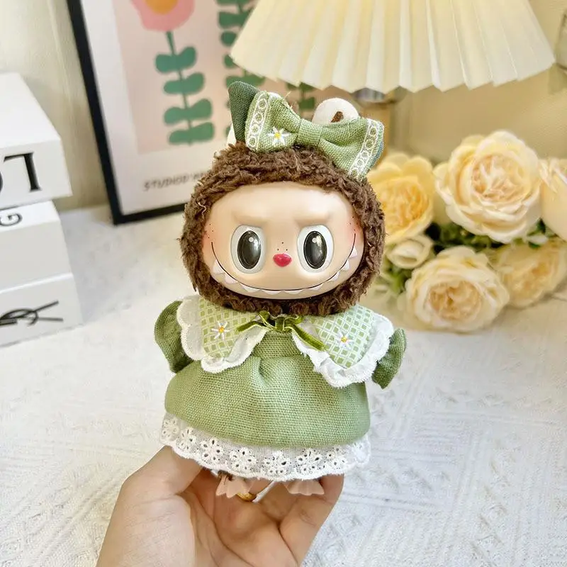 Ropa Para Peluche Labubu De 17 Cm – Accesorios DIY Para Muñecas Sentadas Y De Pie – Conjunto De Algodón Y Poliéster – Ideal Para Coleccionistas Y Regalos