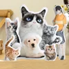 DIY Personalized Photo Customized Cushion 3D-Printed Pet Dog Cat Pillow Cartoon Animal Pillow for Sofa Bed Decor Birthday Gifts 3
