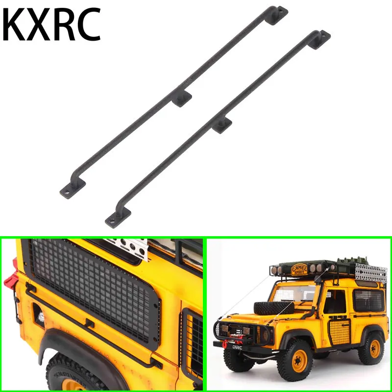 2 Ganci In Metallo Nero Per Verricello – Ricambi Per Auto RC Crawler SCX10, TRX4, D90 (1/10)