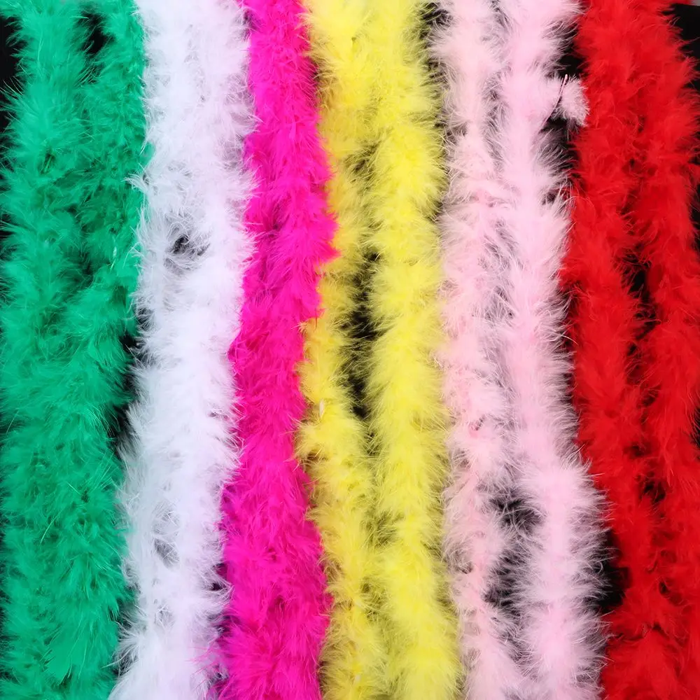 Boa Di Piume Di Tacchino Colorato Da 2 Metri – 18g, Morbido E Leggero, Ideale Per Cosplay, Matrimoni, Decorazioni Fai-da-te E Accessori Di Abbigliamento