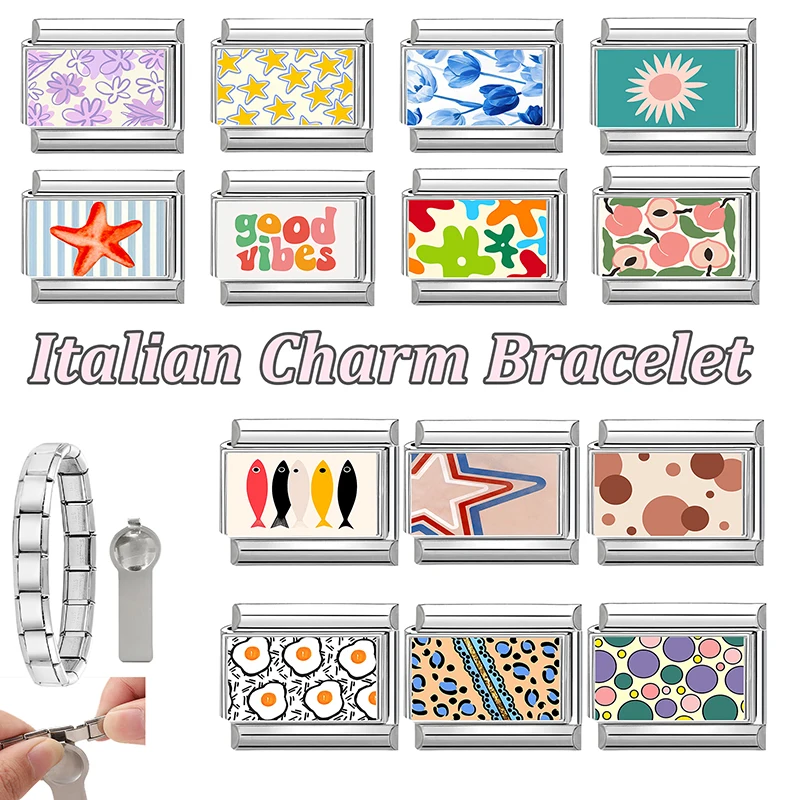 Wholesale Italian Charm Links 9mm Bracelets