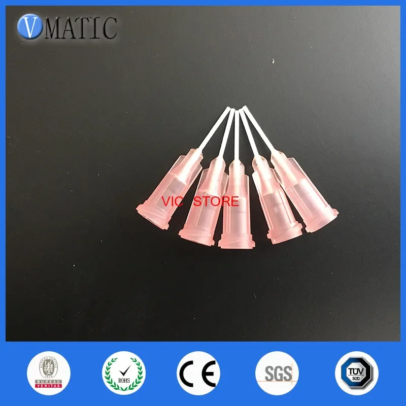 100Pcs 0.5'' 20G Polypropylene Flexible Glue Dispensing Needle Plastic Dispenser Needle Tip 1/2 Inch