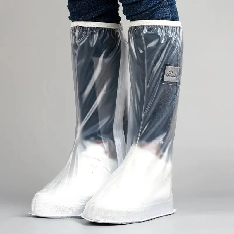 Men's and Women's High Tube Shoe Cover with Pressed Rain Waterproof Edge and Thickened Sole Wear Resistant Quality Dirtproof