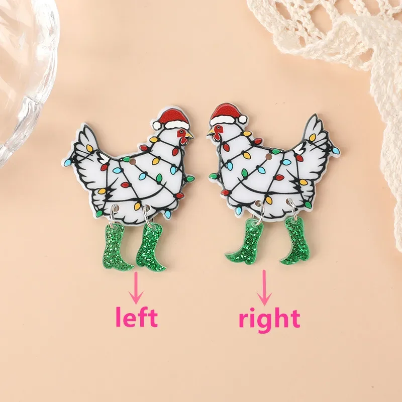 Stainless Steel Thanksgiving Turkey Dangle Earrings – Cute Chicken Earrings For Women, Holiday Jewelry Gift - View #11