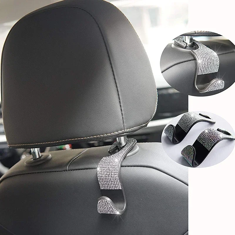 Car Seat Hook Auto Mount Universal Heavy Duty Auto Headrest Double