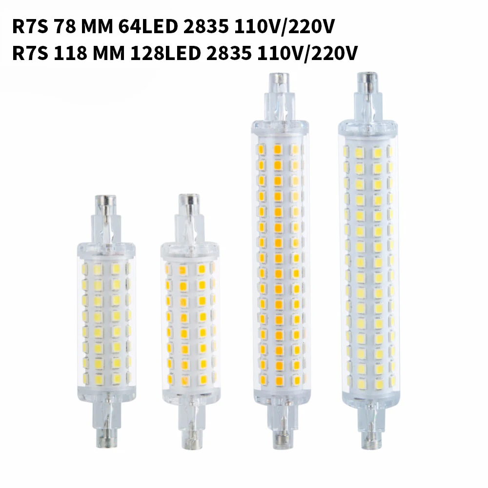 15W 30W LED 78mm 118mm Diode Spotlight Lamp 110V 220V LEDs R7S Floodlight Bulb Energy Saving Replace Halogen Light SMD