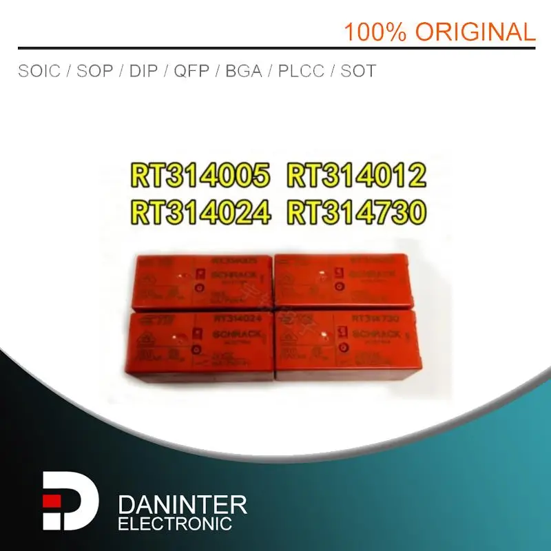 

New 10pcs/lot RT314005 5VDC RT314012 12VDC RT314024 24VDC RT314730 16A 8Pin