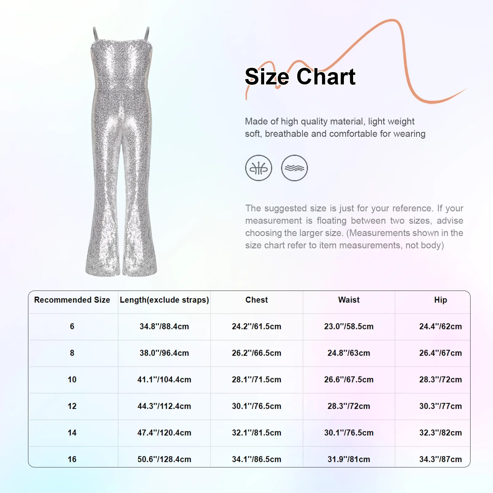 Kids Girls Character Cosplay Costume Spaghetti Straps Bell Bottom Shiny Sequins Zipper Jumpsuit Hip Hop Streetwear Jazz Dance