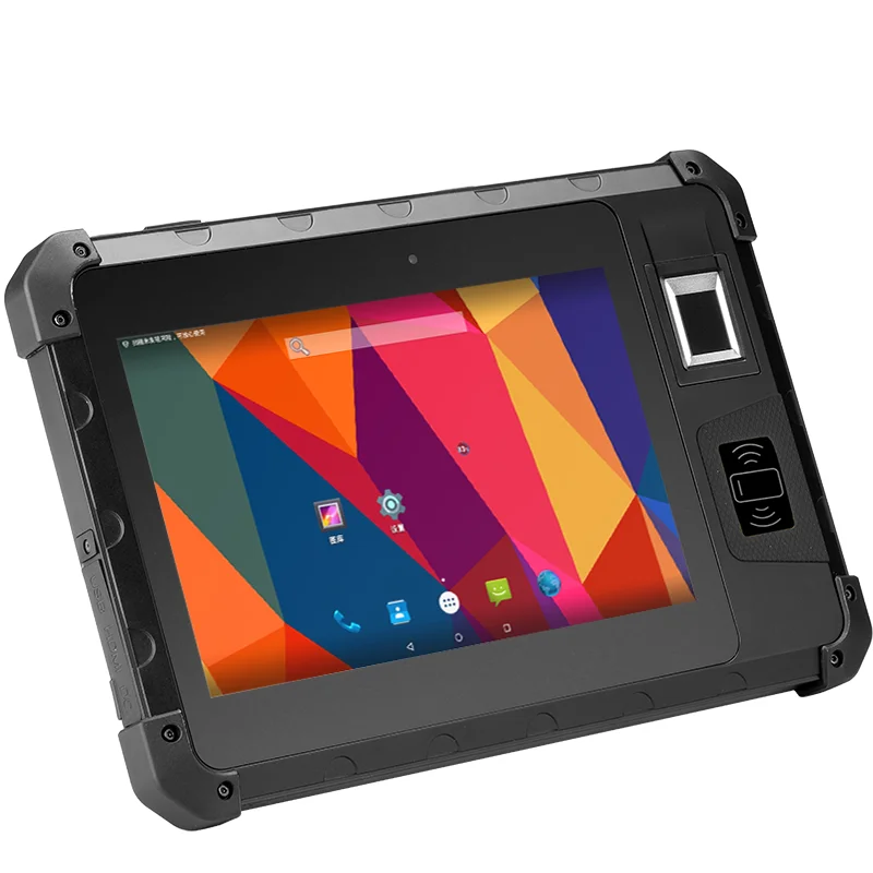 Rugged Tablet Industrial Android Rugged 8 Inch Size UHF Fingerprint 2D Barcode Scanner IP65 Level Shockproof Tablet
