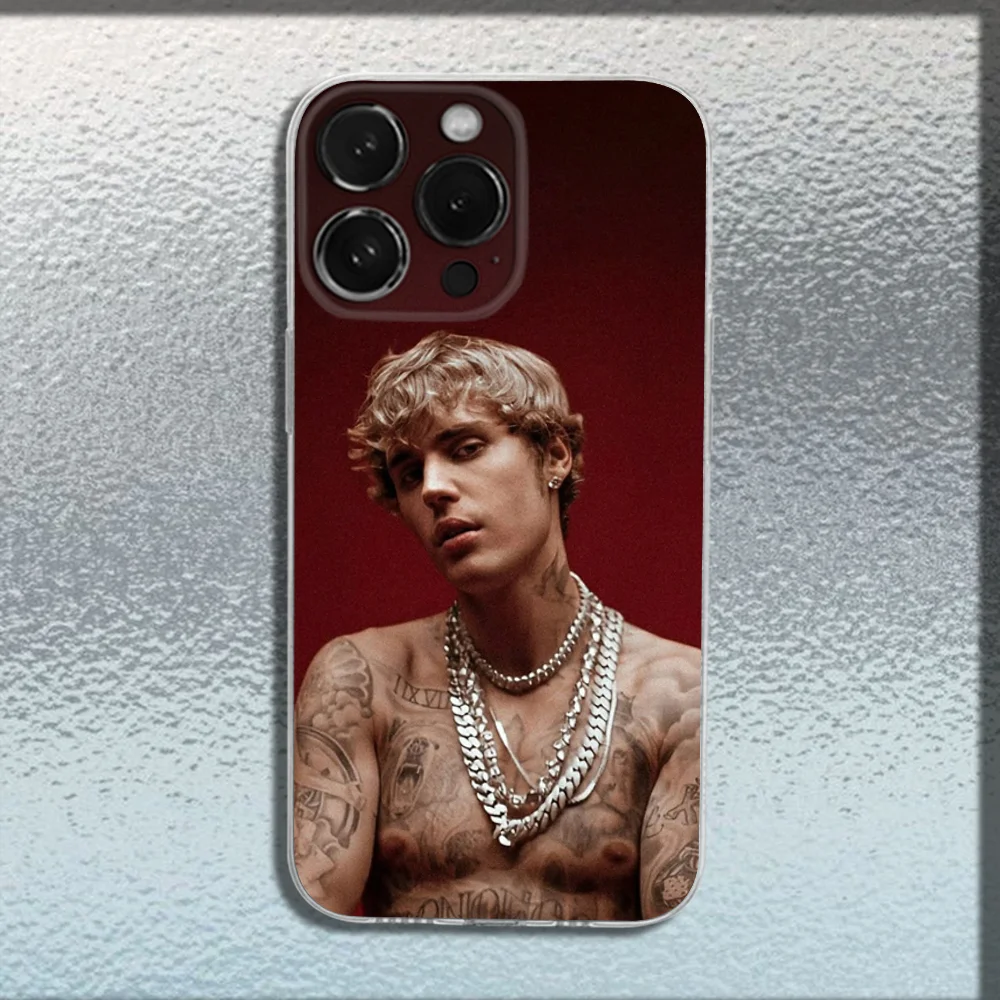 Justin Bieber Transparent Soft Phone Case