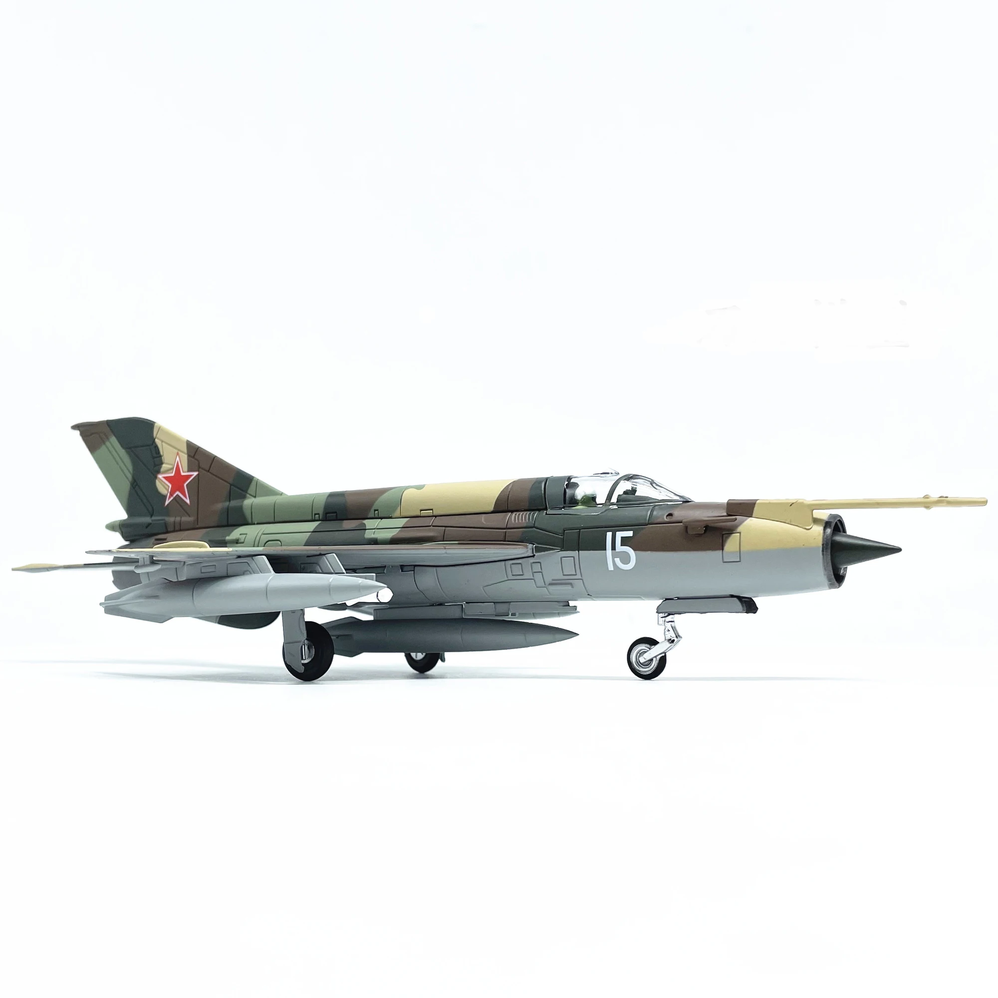 

Diecast 1:72 Scale Soviet Air Force MIG-21 Warplane Alloy & Plastic Simulation Model Gift Collection Decorative Toy Diecast
