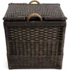 Lift-Off Lid Wicker Storage Basket, Medium, 20 in L x 15 in W x 14 in H 3