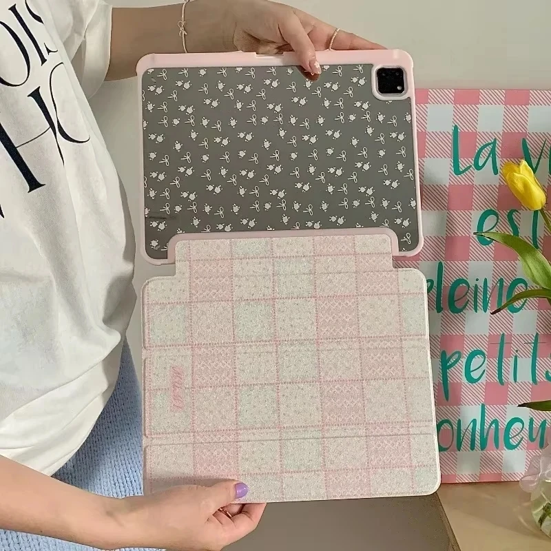 Floral Pattern Flip Smart Cover