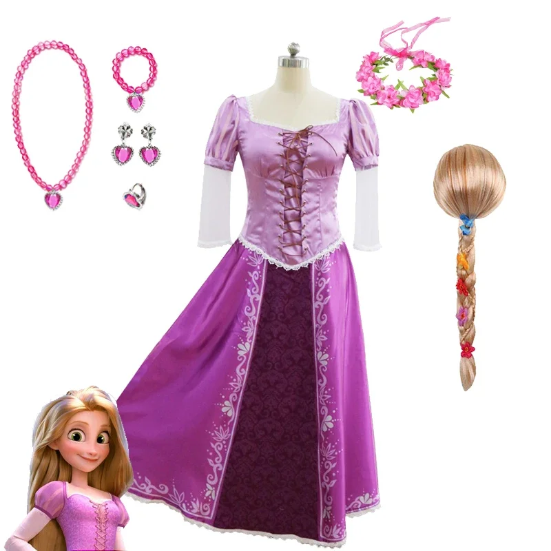 

Original Tangle Princess Dress for Women Rapunzel Costume for Birthday Party Halloween Christmas Gifts