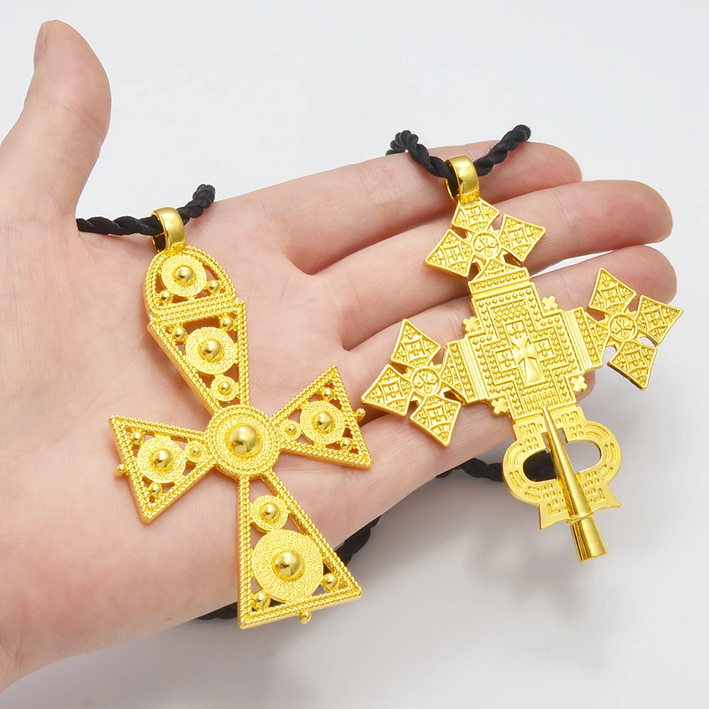 Ethiopian Eritrean Jewelry Cross Big Pendant Jewelry 311806 Necklace