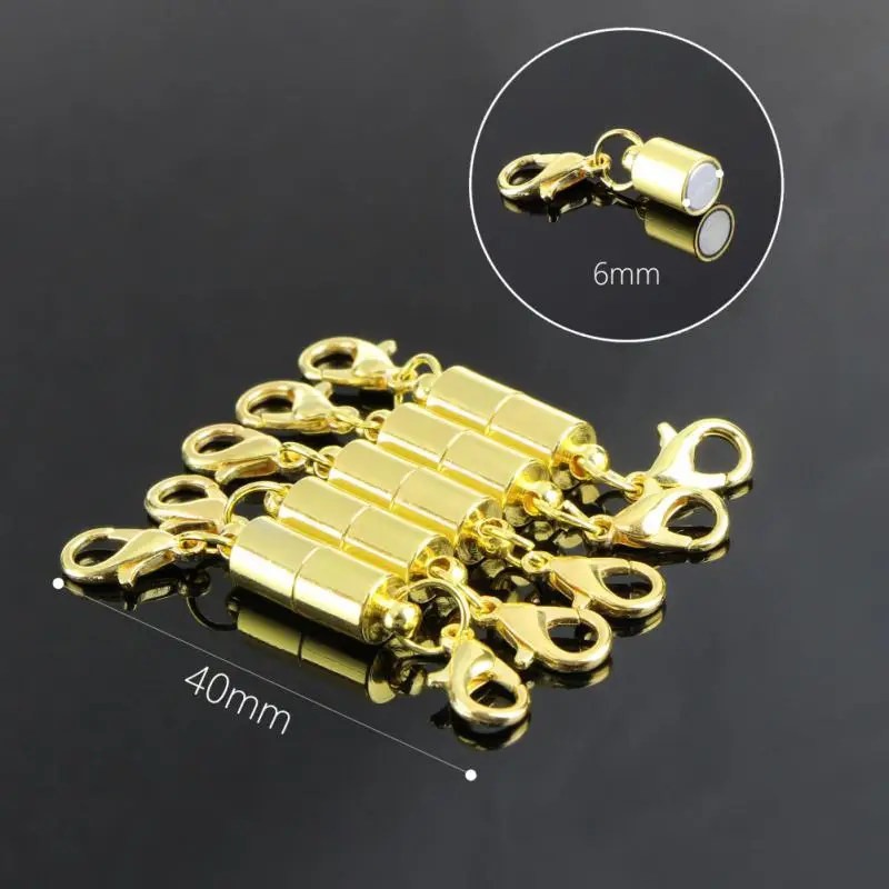 40MM Magnetic Bracelet Clasps 1/5/10 Pcs Lobster Clasp Hook Sliver Gold  Jewelry DIY Making Necklace Bracelet Buckle Accessories