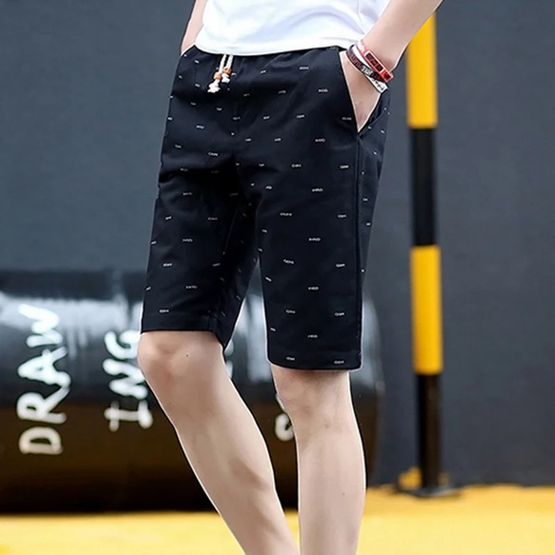 2022 Summer Outdoor New Breathable Casual Beach Shorts Loose  Fashion Exercise Gym Running Shorts Men Cotton Streetwear Jogger smart casual shorts mens