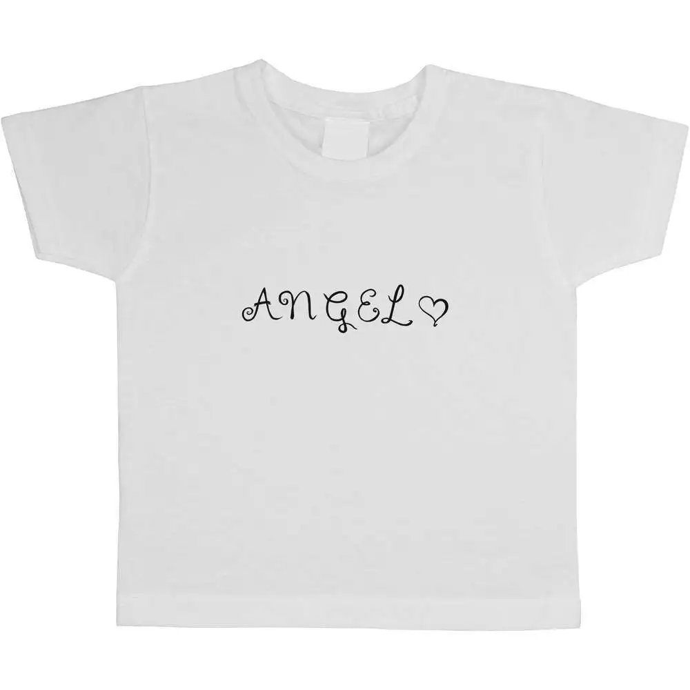 

Angel' Детские/Детские футболки для мальчиков и девочек из высококачественного 100% хлопка с короткими рукавами