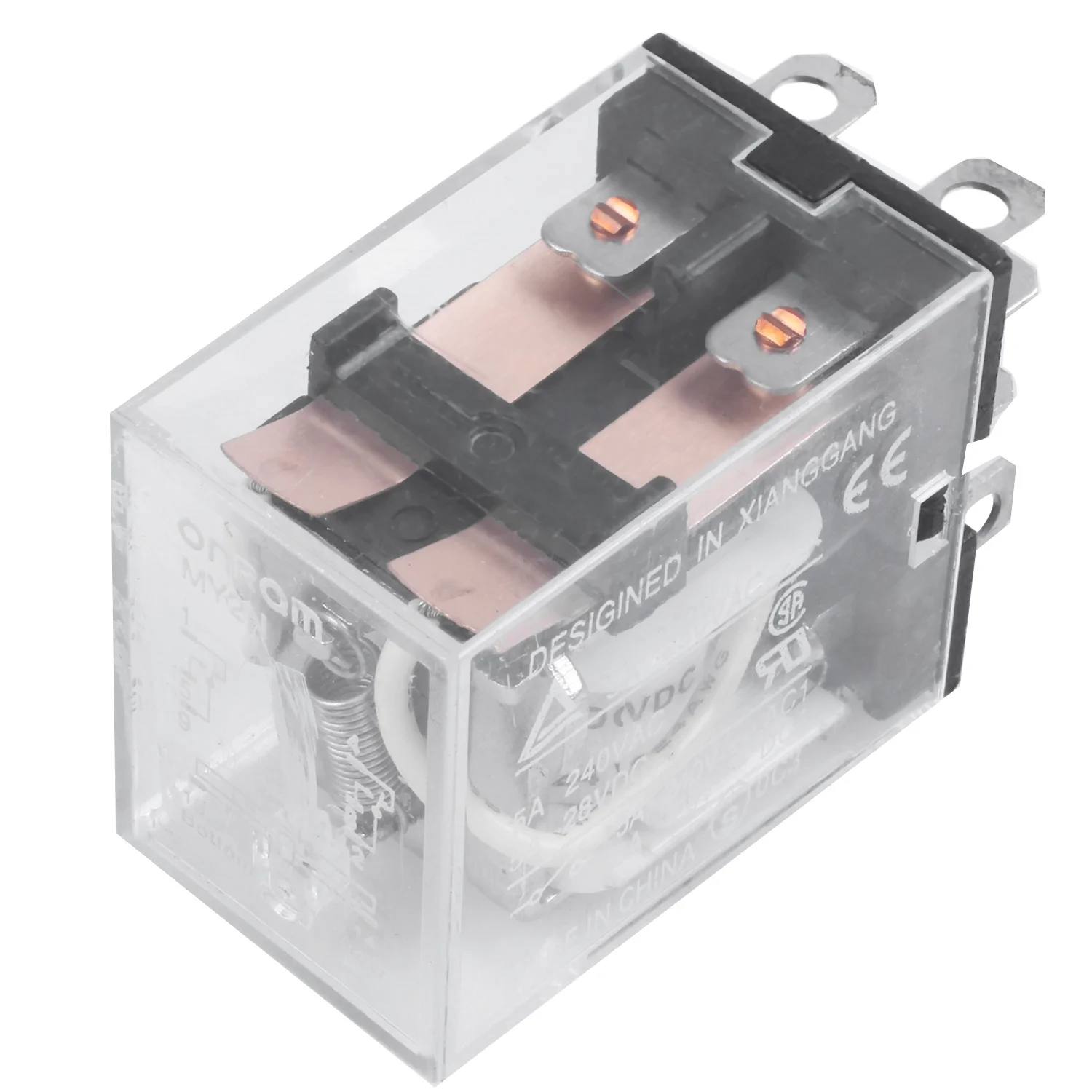 DC 12V Coil 10A 240VAC 28VDC DPDT Electromagnetic Relay JQX-13F2Z 6