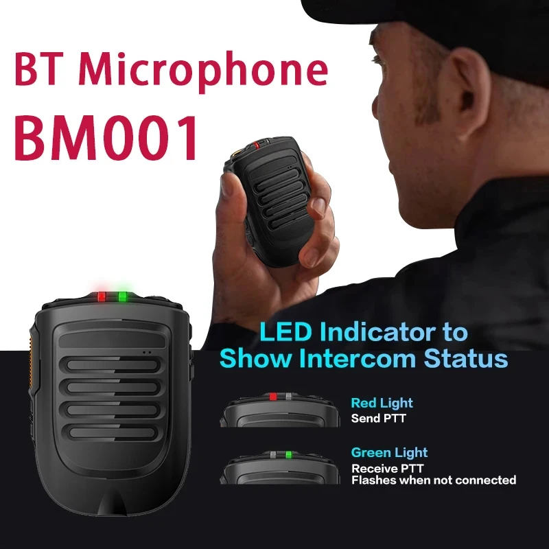 Zello Walkie Talkie Zello SOS Zello PTT Button 2000mAh POC Handheld Wireless BT Microphone for Alps F40 F22+F25