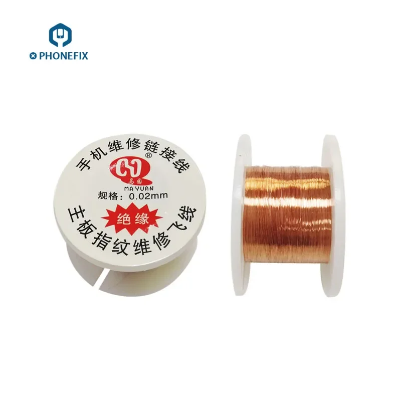 Insulated Copper Link Wire Phone PCB Logic Board Jumper Wire iPhone Motherboard Soldering Welding Repair Tool 0.01mm 0.02mm soldering wire soldering repair tool soldering tin wire soldering rods welding wires