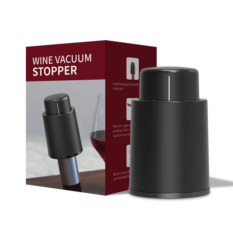Wine Stopper Vacuum Retain Freshness Champagne Stainless Steel Bottle Cap Leak-Proof Sealing wine stopper
