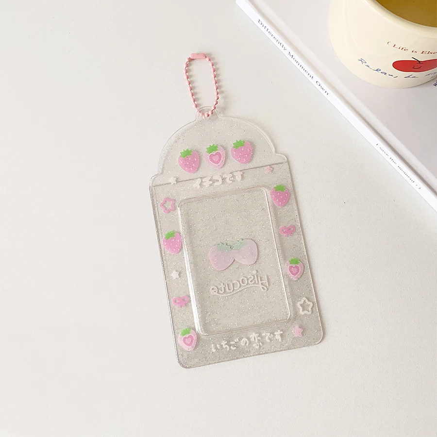 Kpop Photocard حامل المفاتيح Y2K حامل بطاقة الصور...