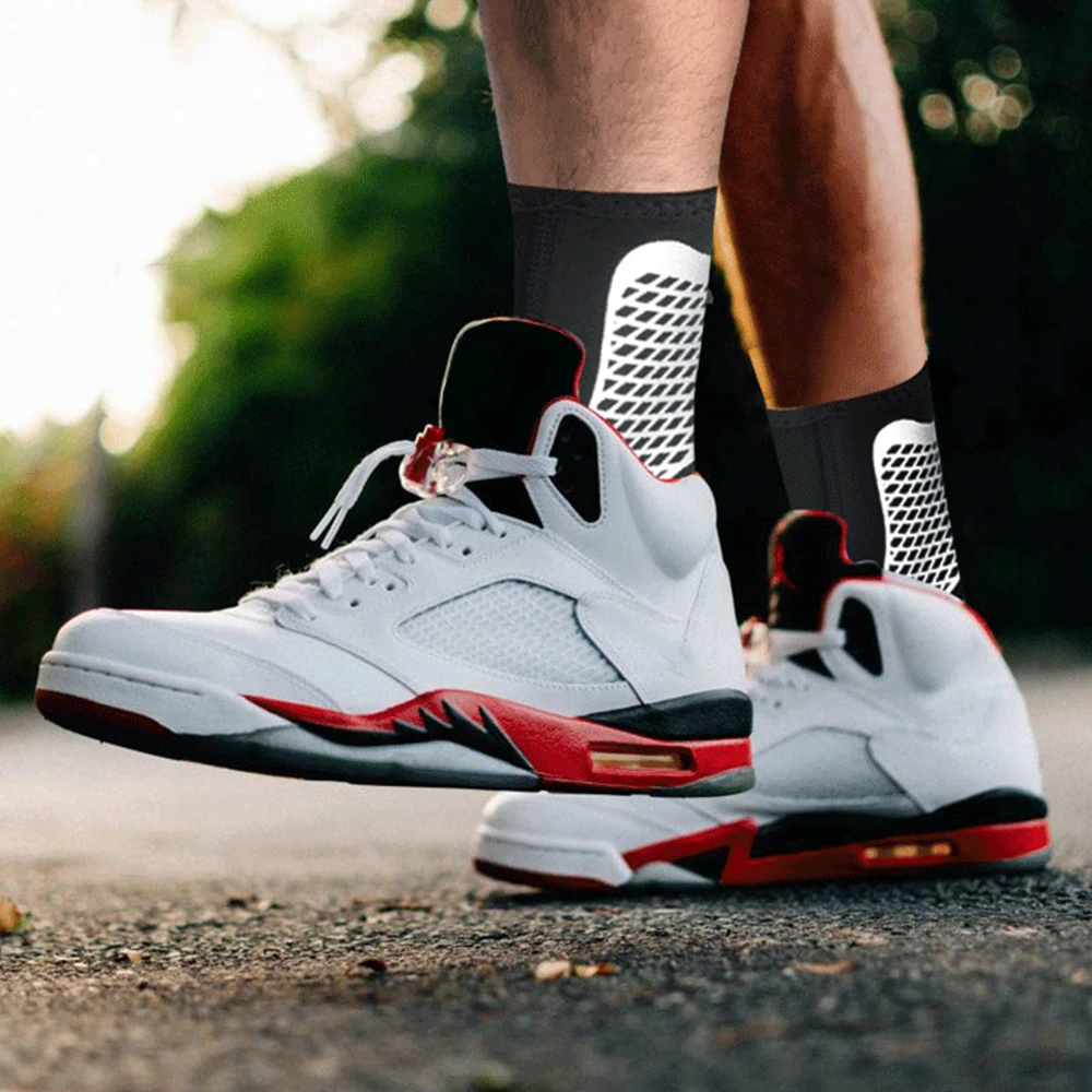 1Pc Sports Ankle Support Protect Sock Elastic Comfortable Foot Sprain Protect Brace for Cycling Running Basketball Soccer Tennis