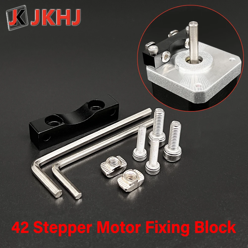 3D Printer Accessories 17 Stepper Motor Bracket Z-axis Motor Mounting Fixing Block 42 Stepper Motor Parts for Creality Ender3 for cr 10 tornado y axis parts nema 17 stepper motor bracket for 2040 v slot 3d printer parts