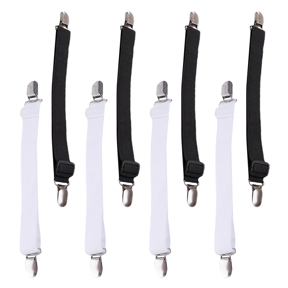 

8pcs Couch Slipcovers Elastic Comforter Fixings Practical Clip Bands Sheet Clips Strap